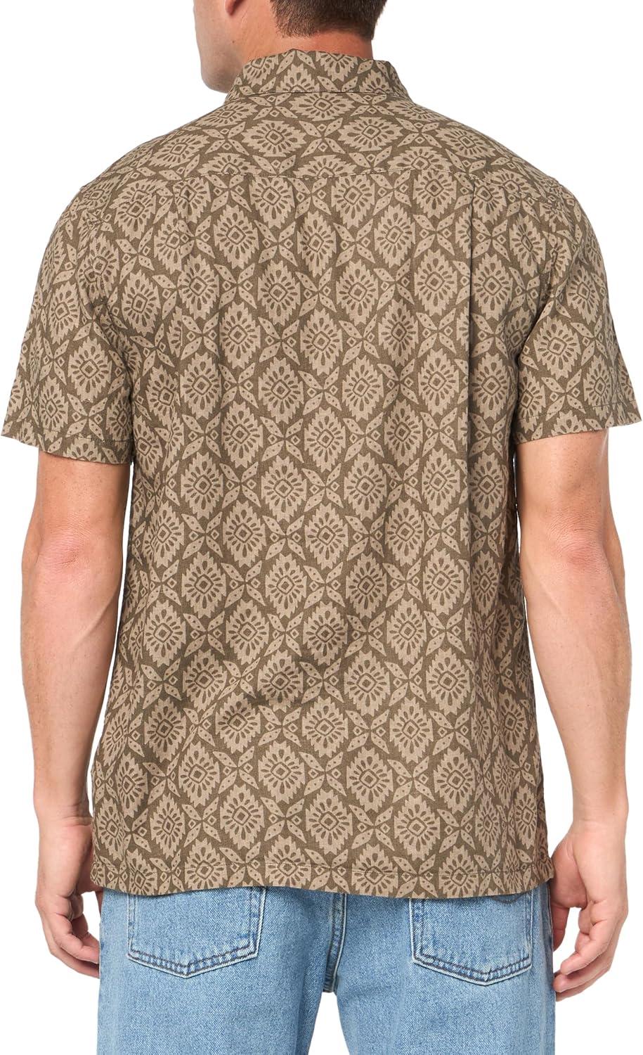 image:imagePendleton Mens Short Sleeve Linen Camp ShirtMedallion Khaki