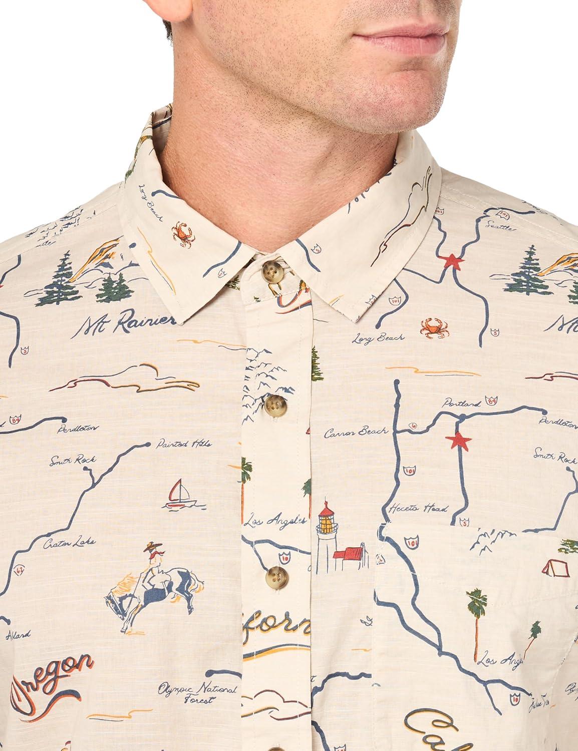 image:imagePendleton Mens Short Sleeve Shoreline ShirtRoute 101 Tan