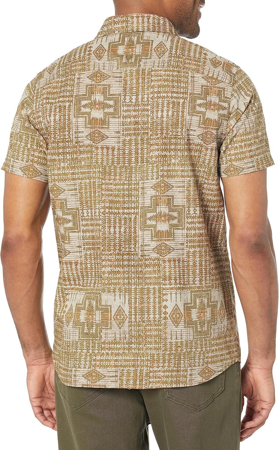 image:imagePendleton Mens Short Sleeve Shoreline ShirtSage Green Harding