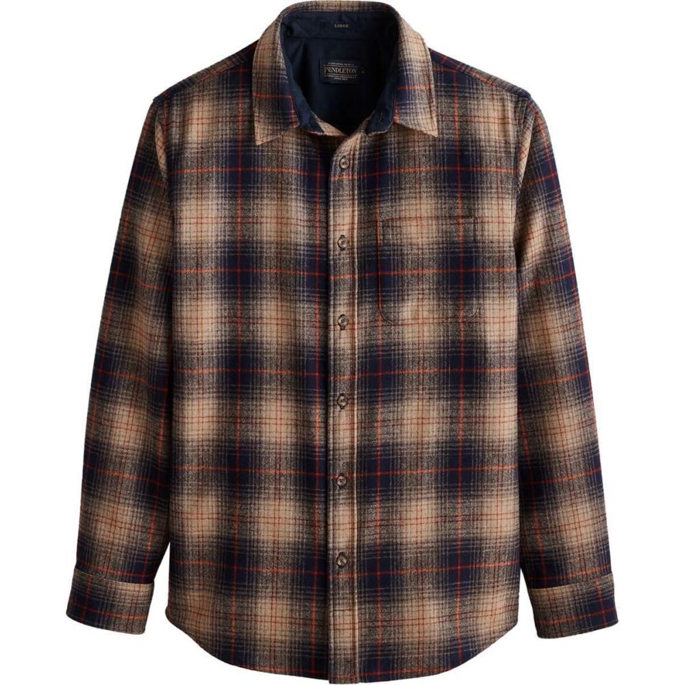 image:imagePendleton Mens ClassicBrownNavyRed Plaid