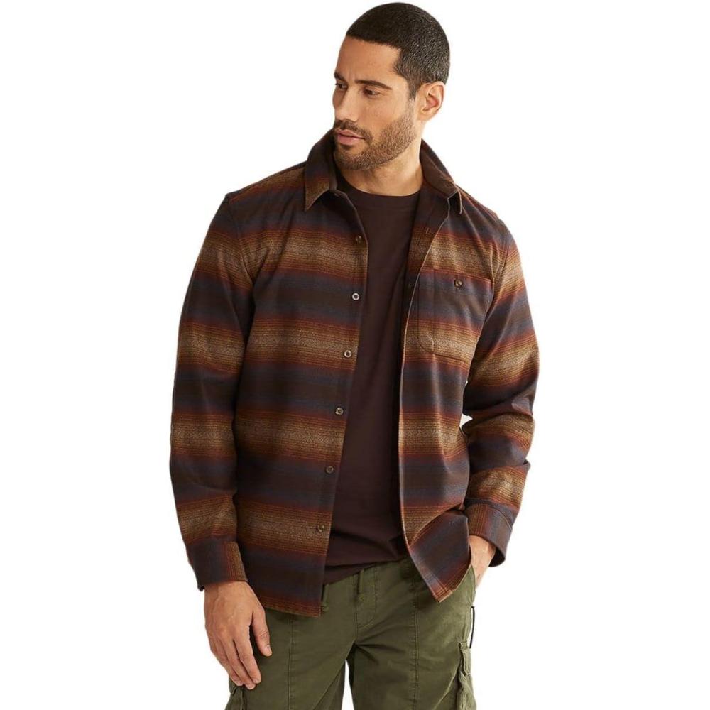 image:imagePendleton Mens Long Sleeve Classicfit Trail ShirtBrown Ombre Multi Stripe