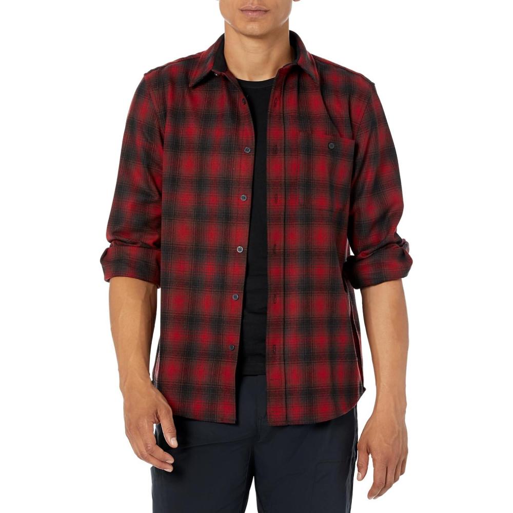 image:imagePendleton Mens Long Sleeve Classicfit Trail ShirtRed Ombre