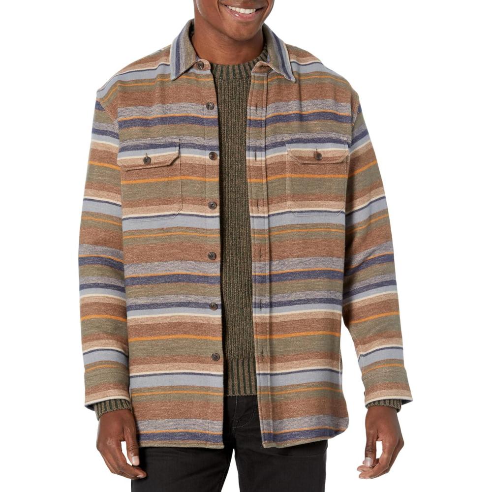 image:imagePendleton Mens Long Sleeve Driftwood ShirtTrail Stripe
