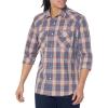 Indigo/Fire Red Plaid