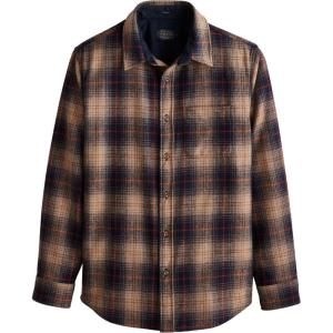 Pendleton Mens Classic(Brown/Navy/Red Plaid)
