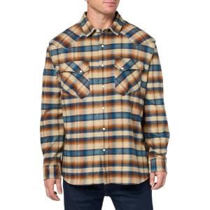 Pendleton Mens Classic(Khaki/Brown/Blue Plaid)