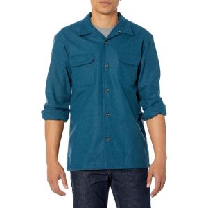 Pendleton Mens Long Sleeve Board Shirt(Blue Mix Solid)