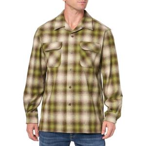 Pendleton Mens Long Sleeve Board Shirt(Brown/Green Ombre)