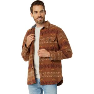 Pendleton Mens Long Sleeve Driftwood Shirt(Carico Lake-cocoa/Rust)