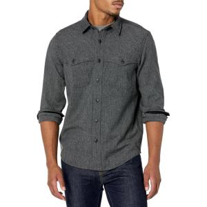 Pendleton Men’s Long Sleeve Weston Shirt(Grey Mix/Black Twill)