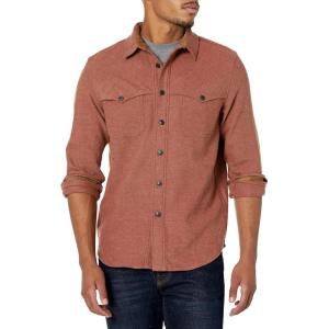 Pendleton Men’s Long Sleeve Weston Shirt(Red/Tan Mix Twill)