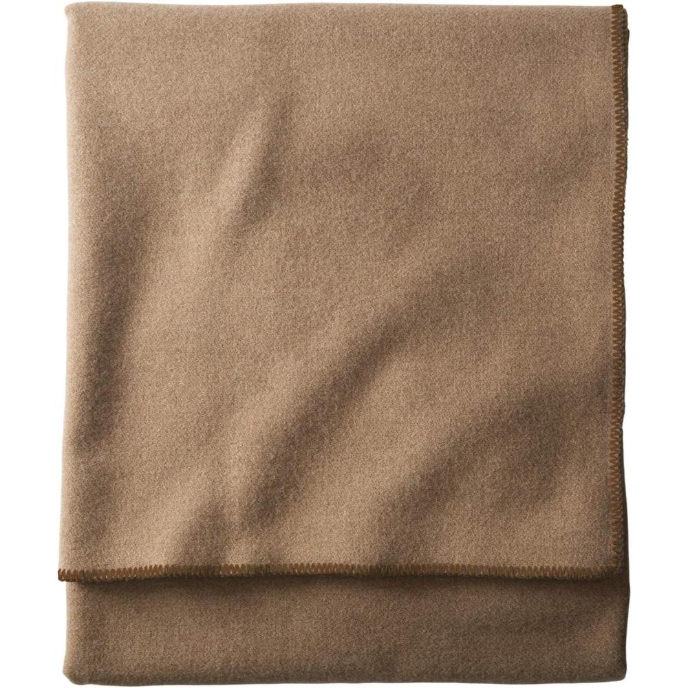 image:imagePendleton EcoWise Washable Wool Blanket Camel Heather TwinCamel Heather