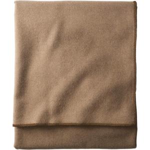 Pendleton, Eco-Wise Washable Wool Blanket, Camel Heather, Twin(Camel Heather)