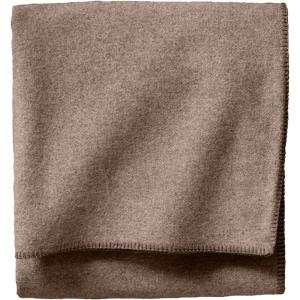 Pendleton, Eco-Wise Washable Wool Blanket, Camel Heather, Twin(Fawn Heather)