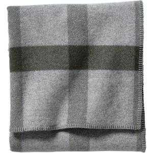Pendleton, Eco-Wise Washable Wool Blanket, Camel Heather, Twin(Juniper Heather)