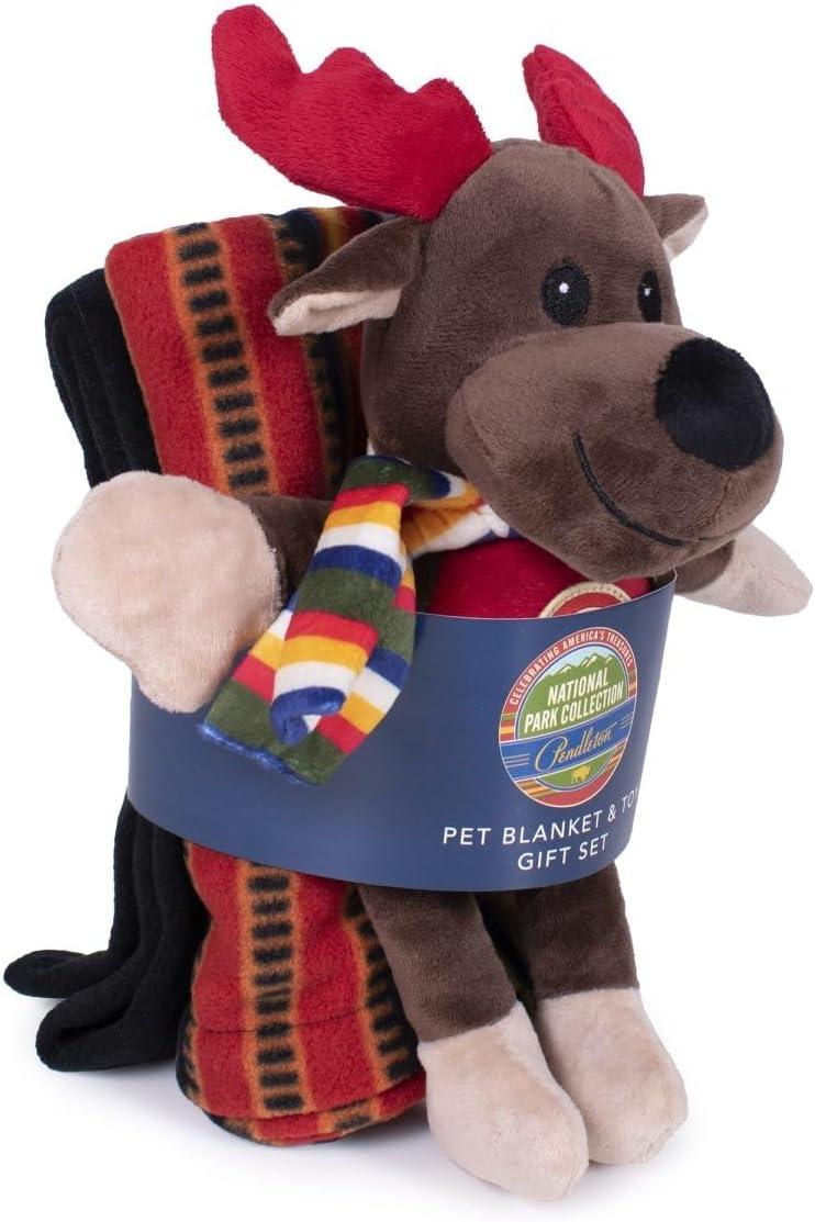 image:imagePendleton Yellowstone National Park Pet Blanket Plush Bear Dog Toy SetYellowstone