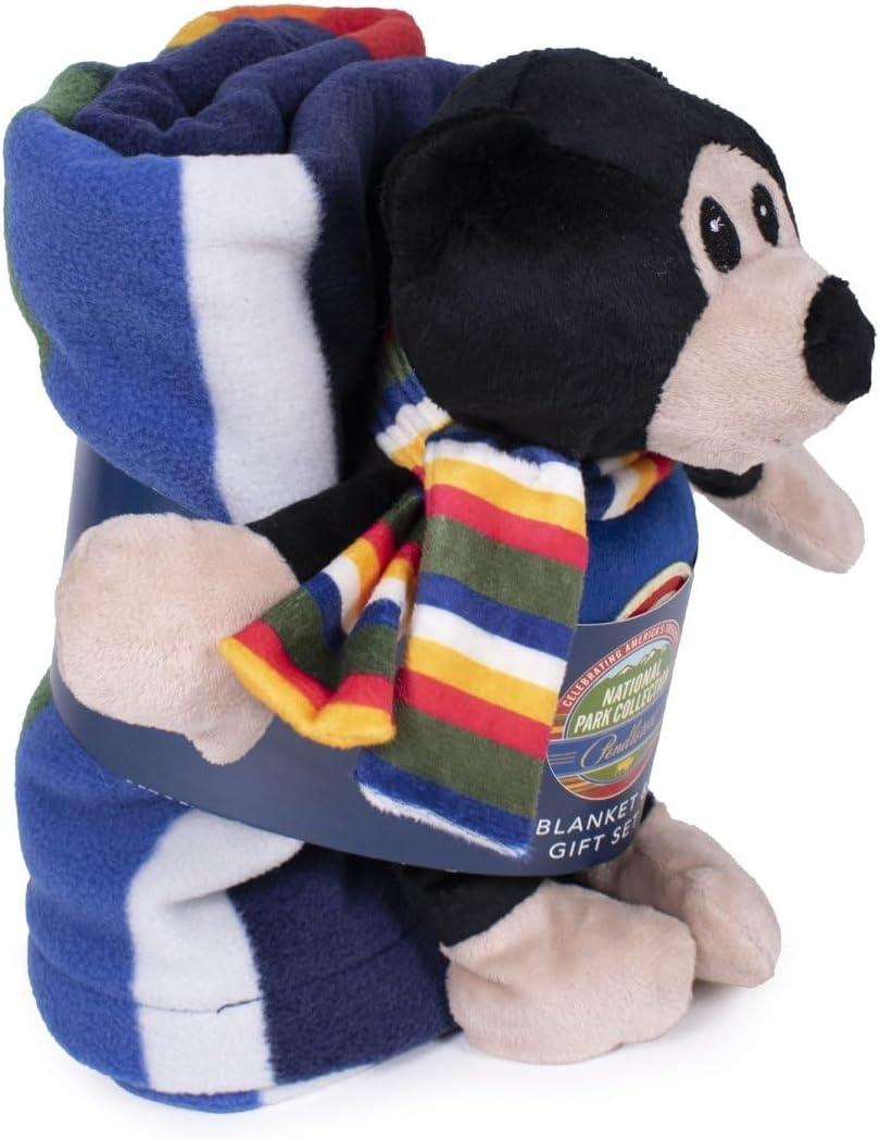 image:imagePendleton Yellowstone National Park Pet Blanket Plush Bear Dog Toy SetYellowstone