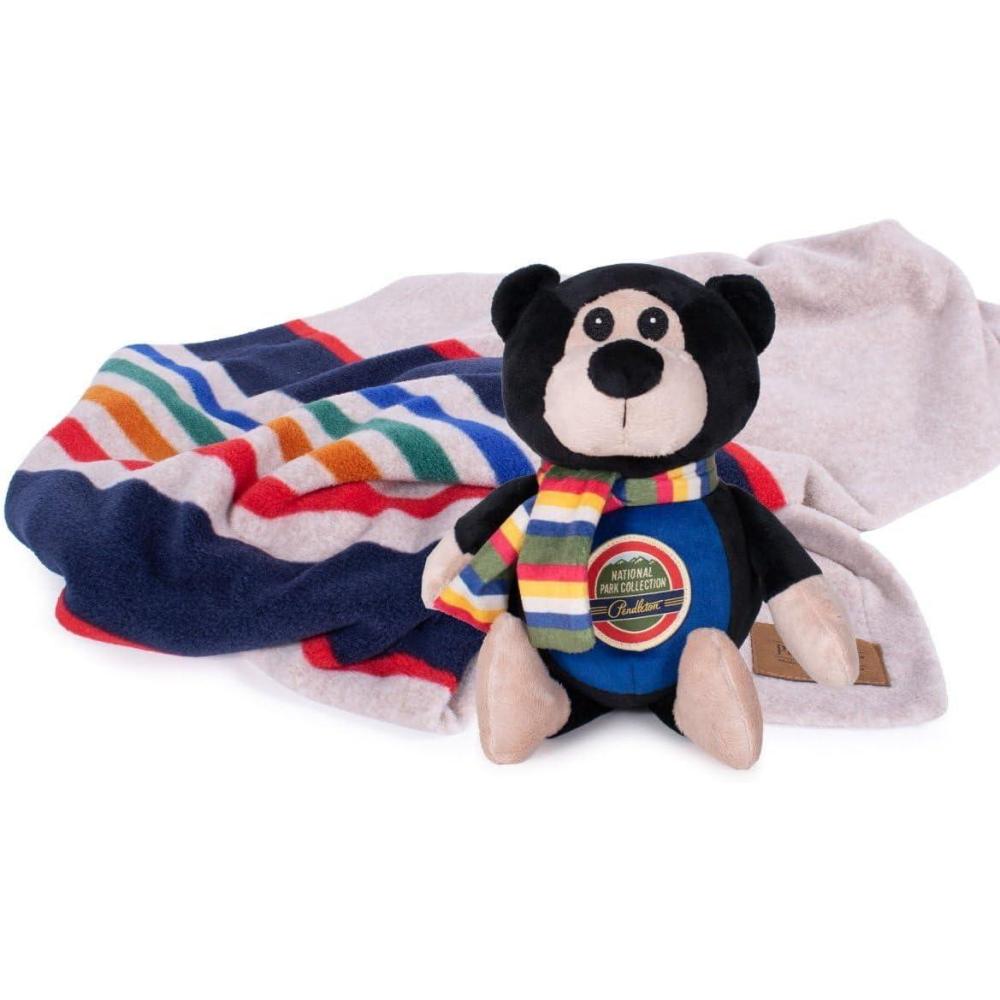 image:imagePendleton Yellowstone National Park Pet Blanket Plush Bear Dog Toy SetYellowstone