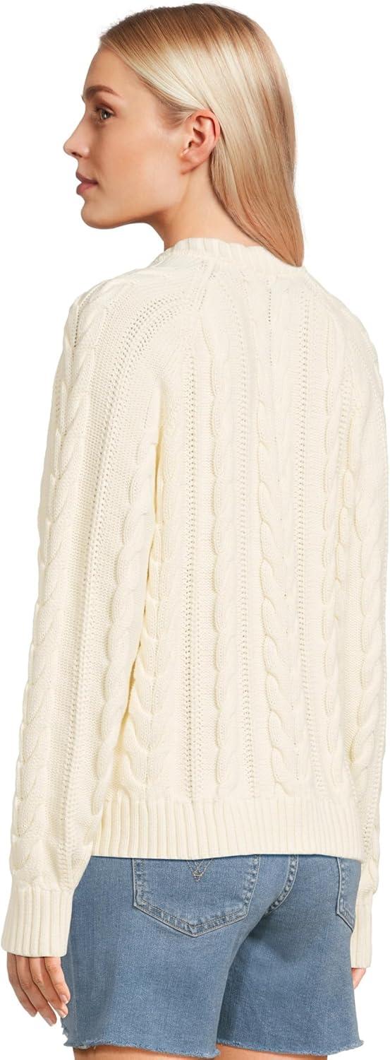 image:imagePendleton Womens Cotton Cable Cardigan Sweater 100 Cotton Sweaters for WomenEcru