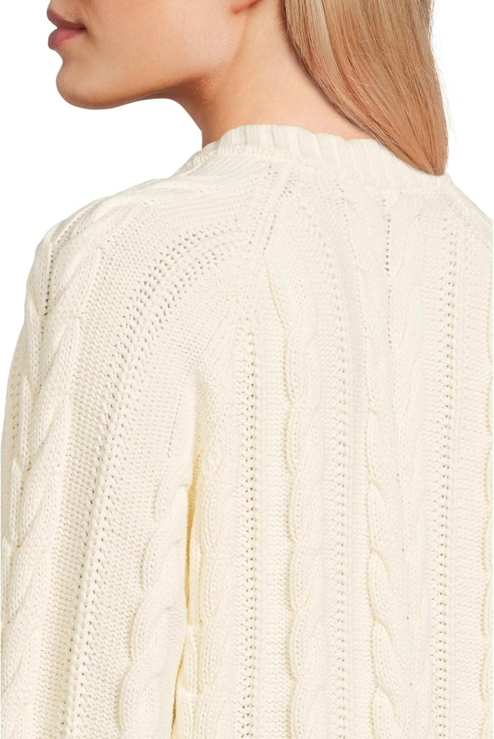 image:imagePendleton Womens Cotton Cable Cardigan Sweater 100 Cotton Sweaters for WomenEcru