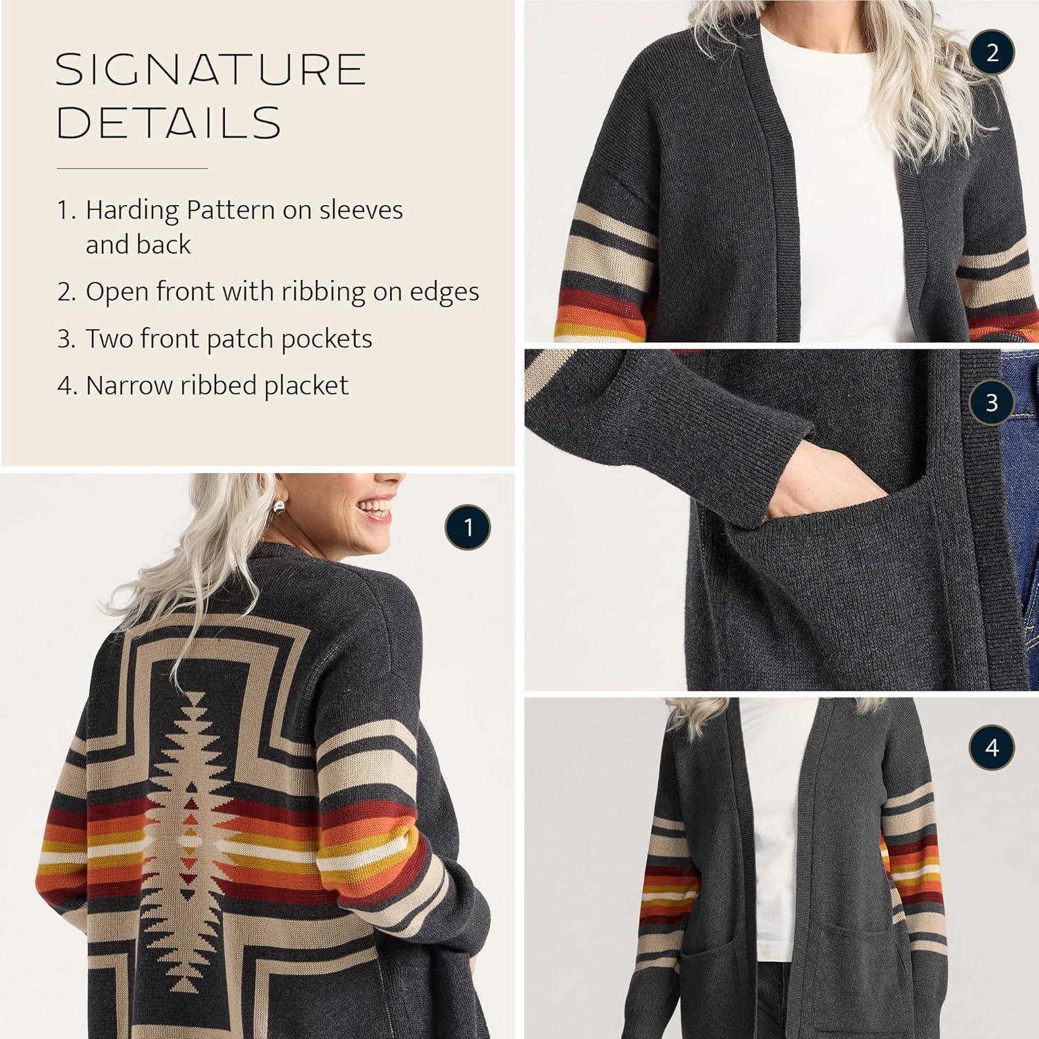 image:imagePendleton Womens Sierra Springs CardiganCharcoal Heather