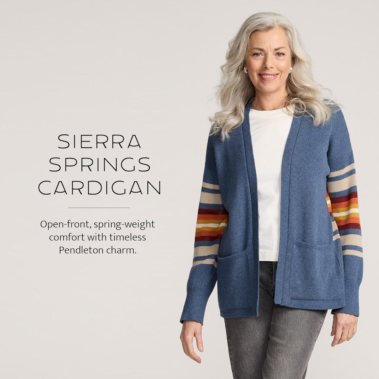 image:imagePendleton Womens Sierra Springs CardiganDusty Blue Heather