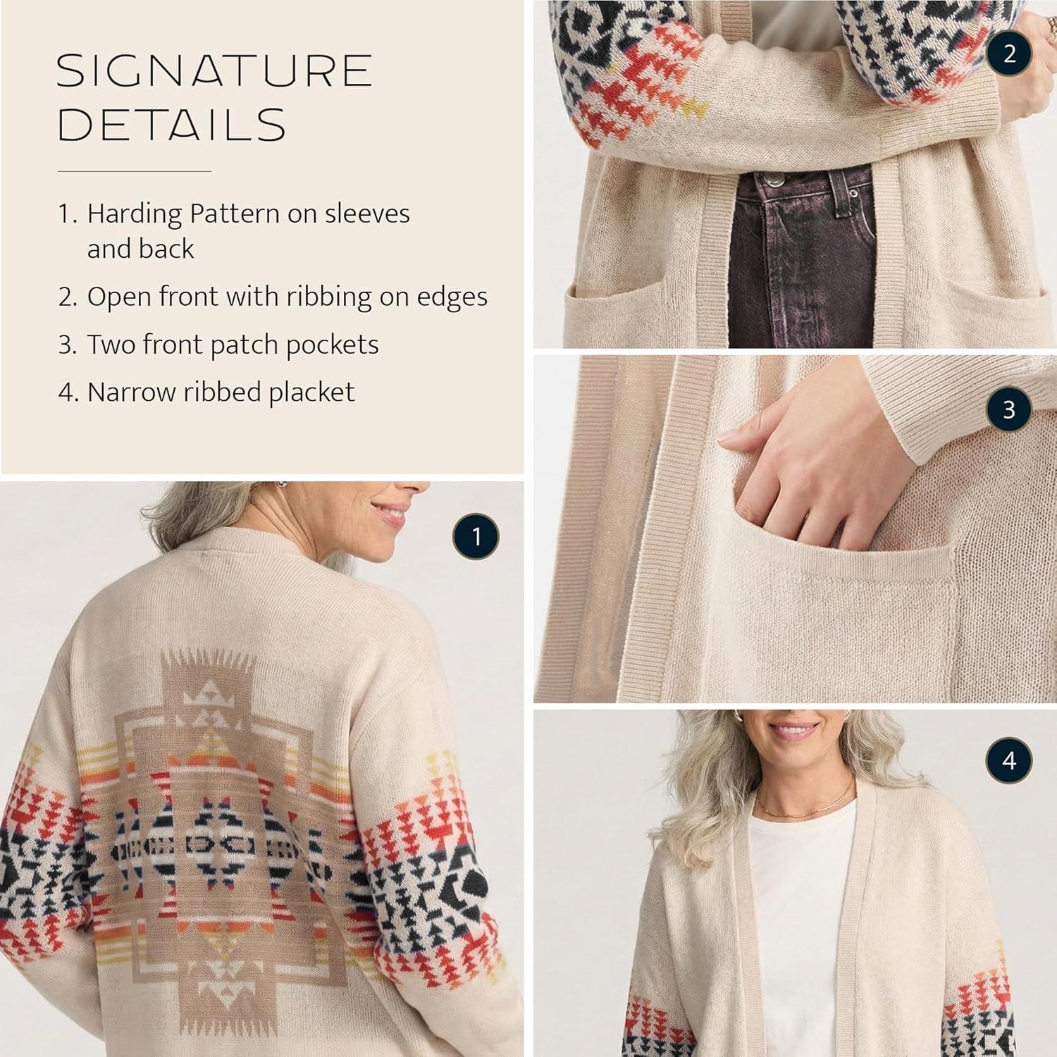 image:imagePendleton Womens Sierra Springs CardiganNatural