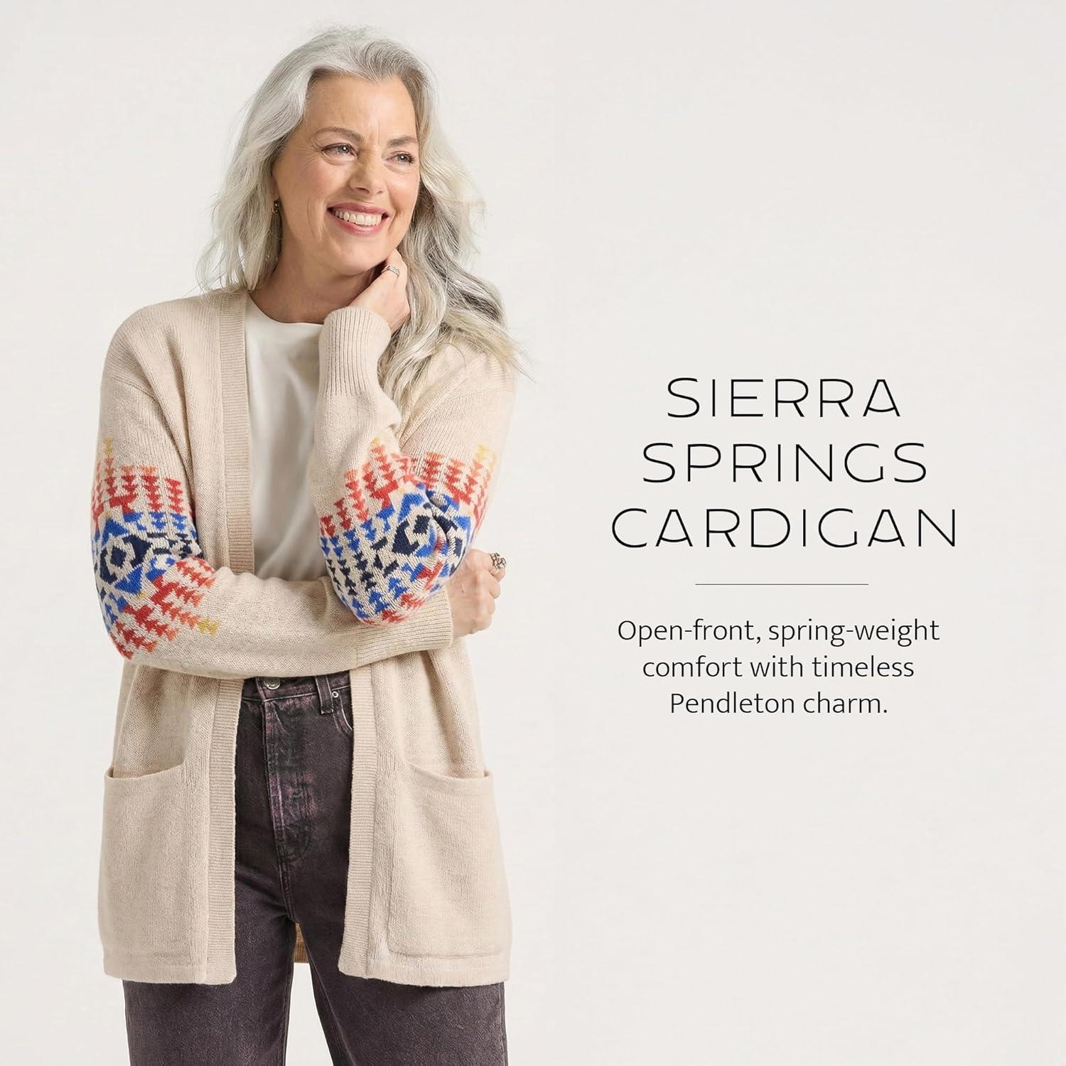 image:imagePendleton Womens Sierra Springs CardiganNatural