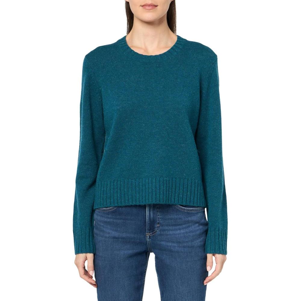 image:imagePendleton Womens Relaxed Shetland Crew PulloverDeep Teal Heather