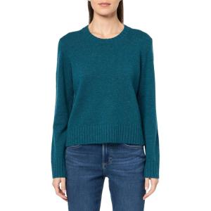 Pendleton Women’s Relaxed Shetland Crew Pullover(Deep Teal Heather)