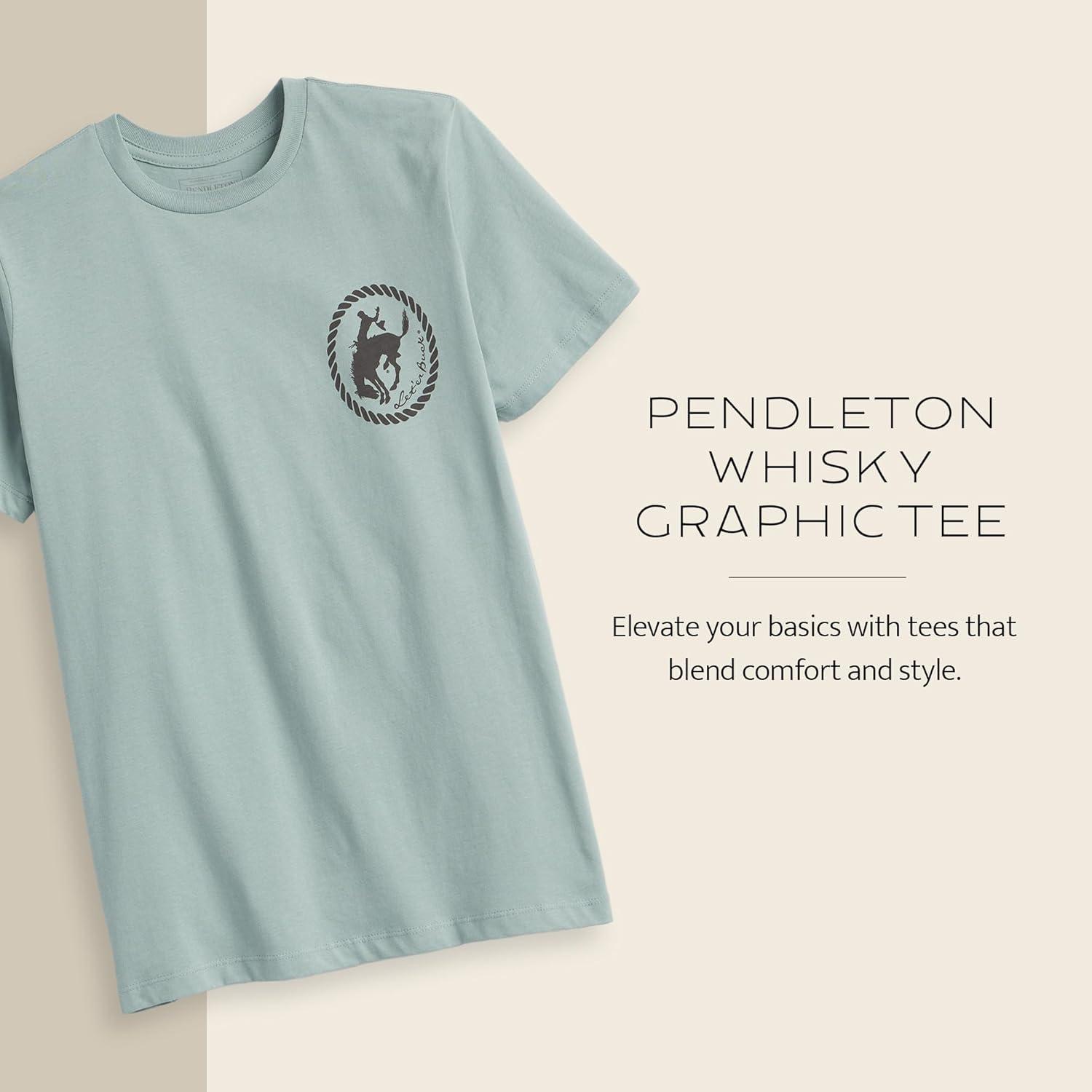image:imagePendleton Womens Graphic TShirt 100 Cotton Tee Lightweight Comfort with SoftTouch WaterBased Signature PrintsSeafoam