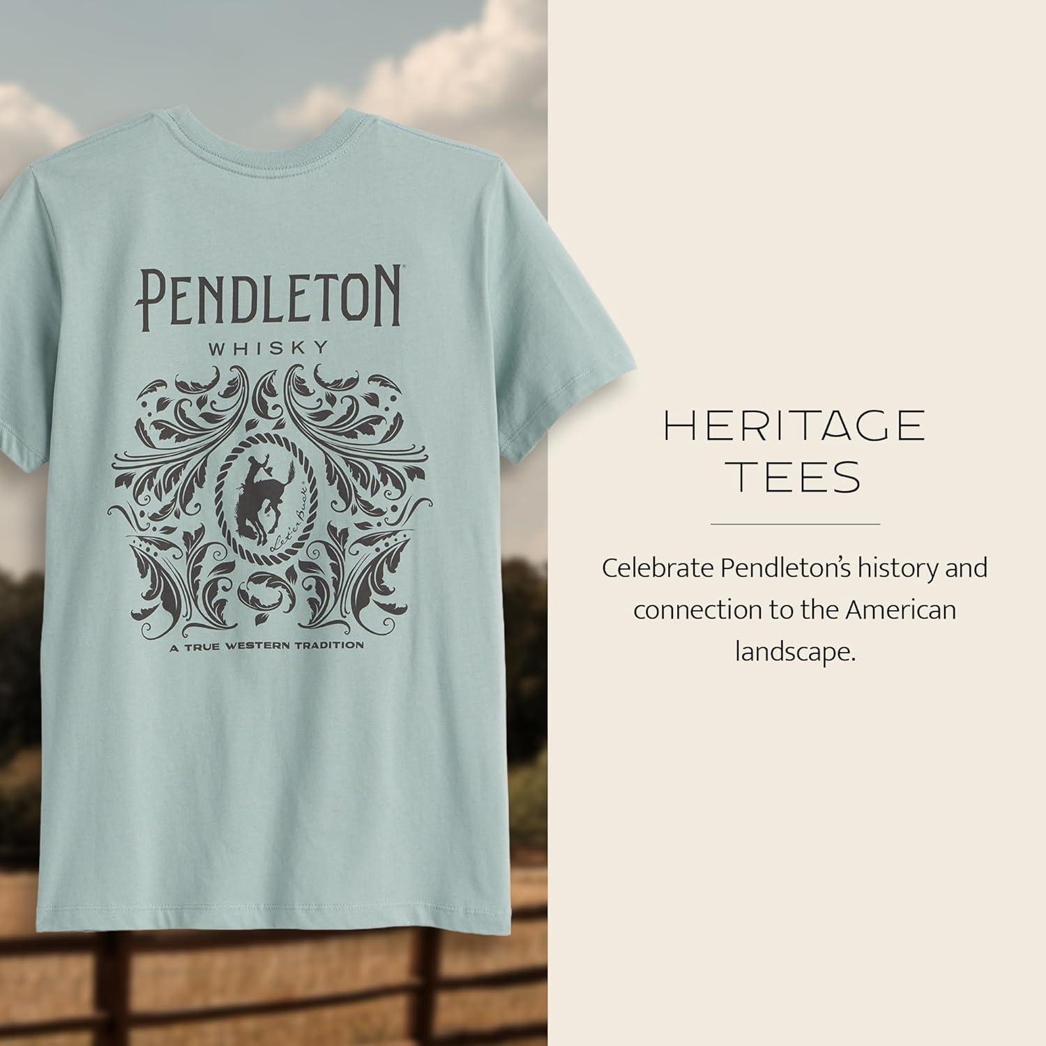 image:imagePendleton Womens Graphic TShirt 100 Cotton Tee Lightweight Comfort with SoftTouch WaterBased Signature PrintsSeafoam