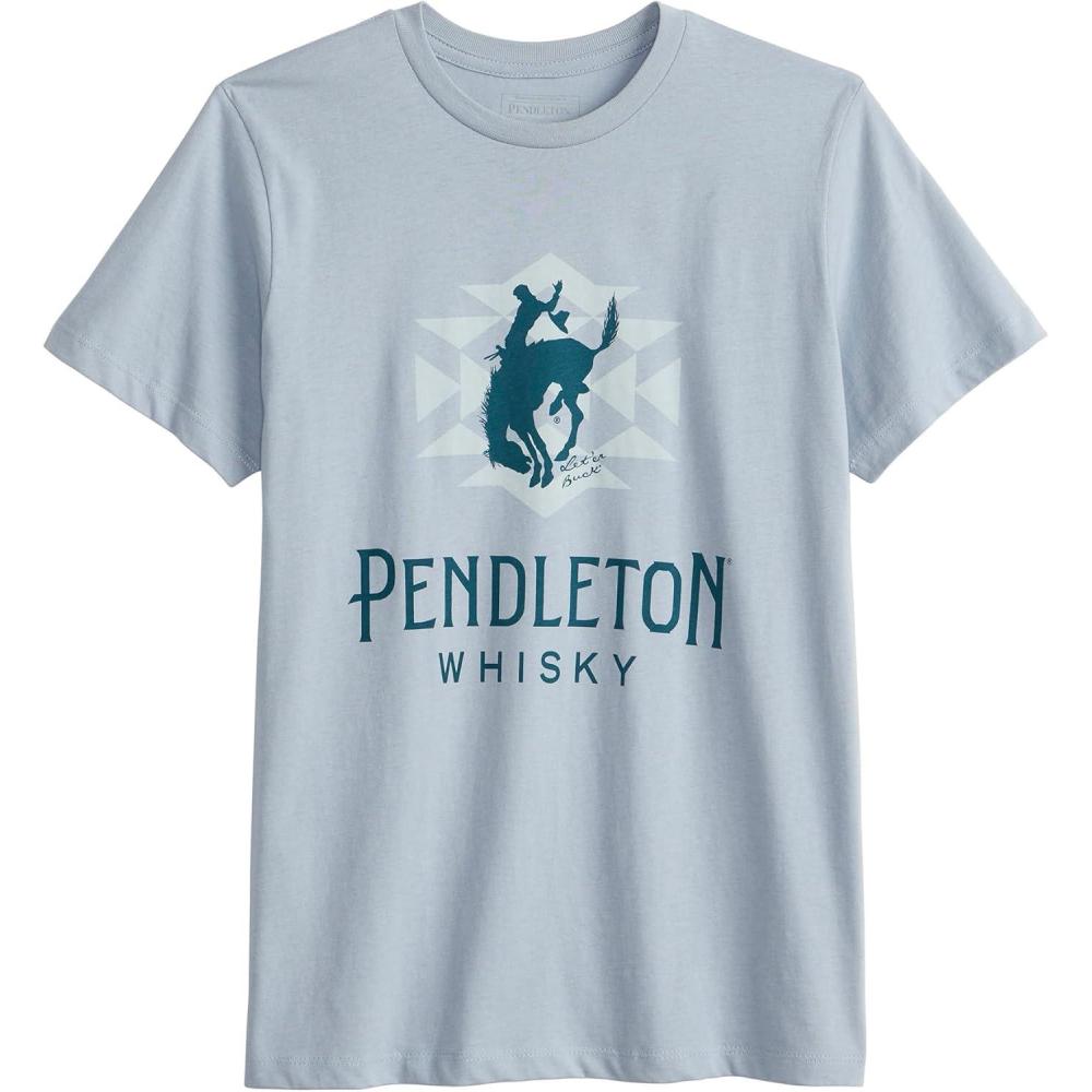 image:imagePendleton Womens Graphic TShirt 100 Cotton Tee Lightweight Comfort with SoftTouch WaterBased Signature PrintsBlue Fog
