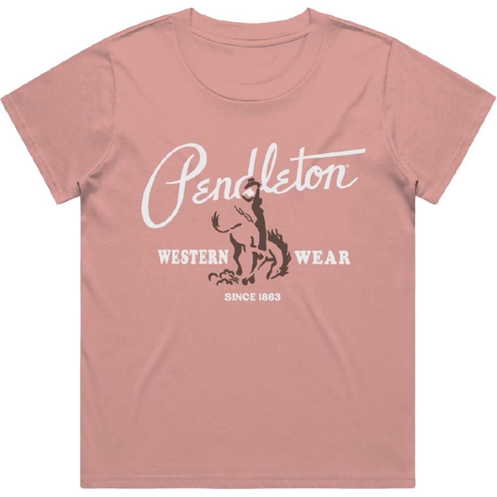 image:imagePendleton Womens Graphic TShirt 100 Cotton Tee Lightweight Comfort with SoftTouch WaterBased Signature PrintsDusty Rose