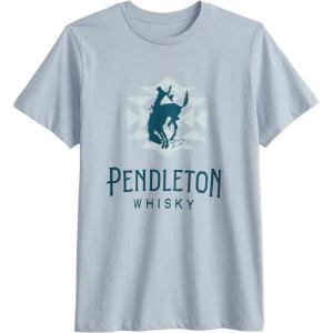 Pendleton Women’s Graphic T-Shirt, 100% Cotton Tee, Lightweight Comfort with Soft-Touch, Water-Based Signature Prints(Blue Fog)