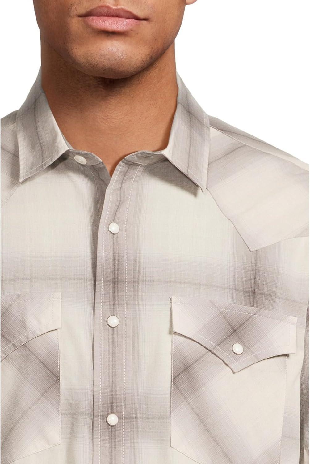 image:imagePendleton Mens Short Sleeve Frontier Shirt Cotton Polyester Short Sleeve Machine WashableGreyWhite Ombre