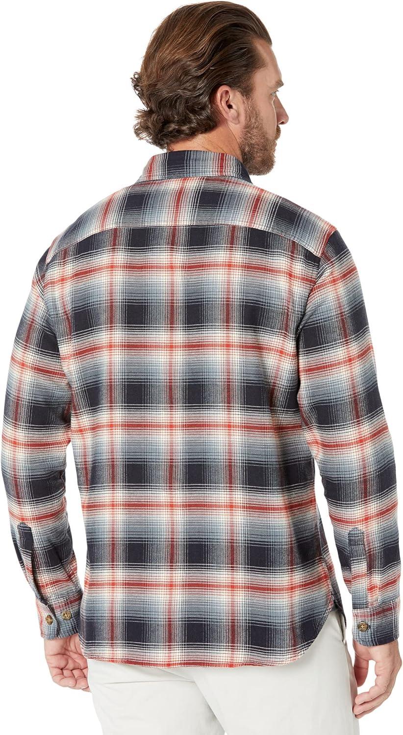 image:imagePendleton Mens Long Sleeve Super Soft Burnside Flannel ShirtNavyIvoryRed Plaid