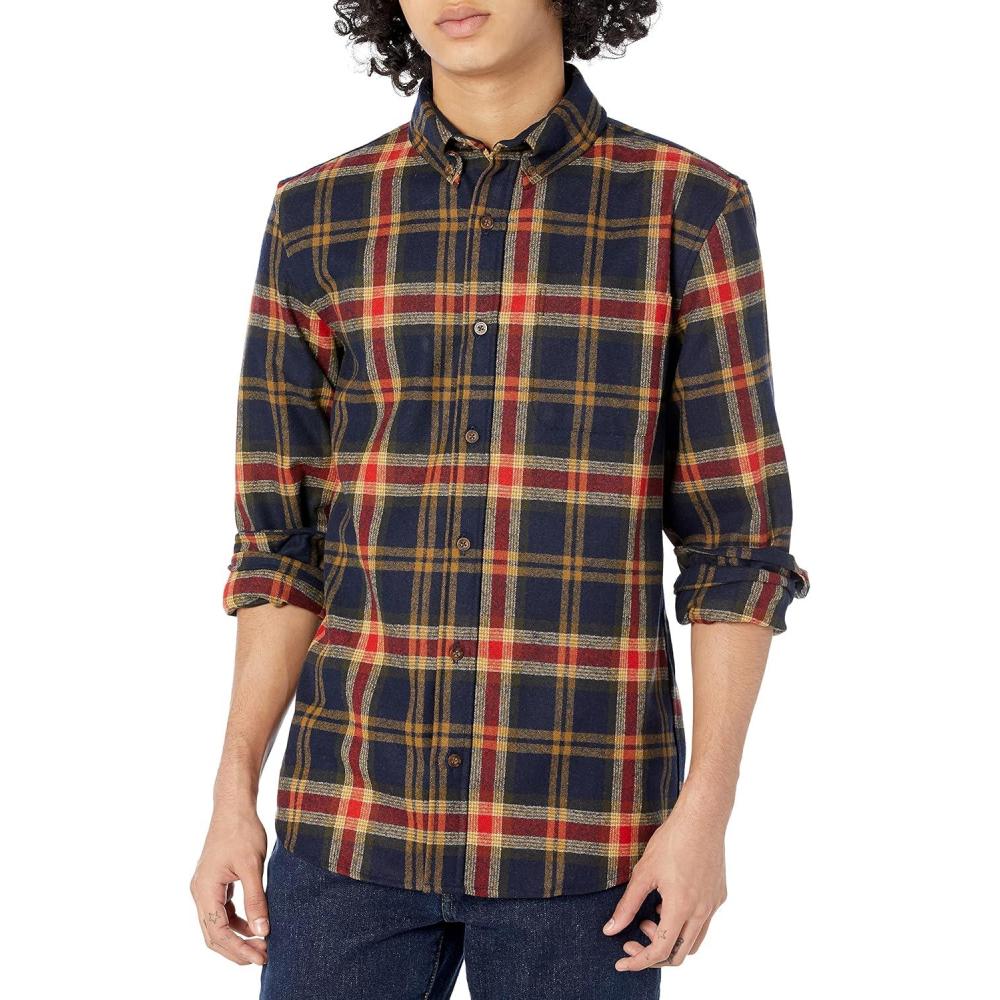 image:imagePendleton Mens Fireside ShirtNavyRedGold Block Plaid