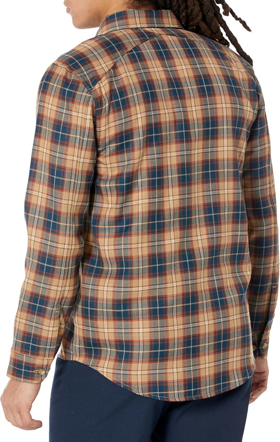 image:imagePendleton Mens Long Sleeve Harrison Merino ShirtBlueTan Mix Plaid