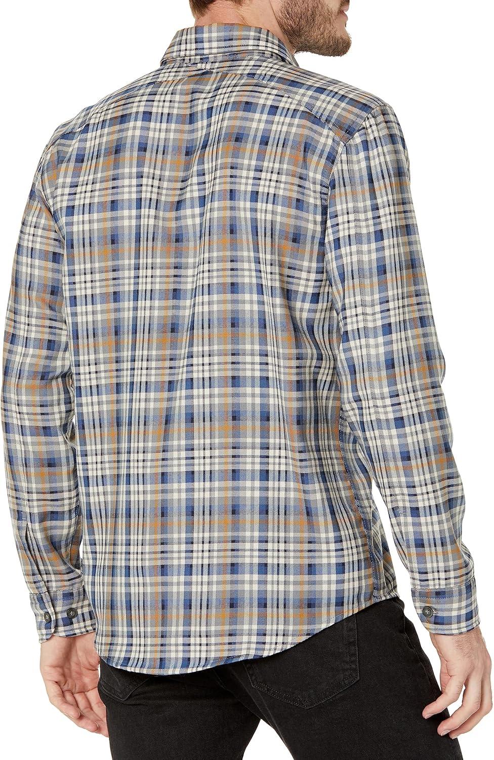 image:imagePendleton Mens Long Sleeve Harrison Merino ShirtNavyGrey Plaid