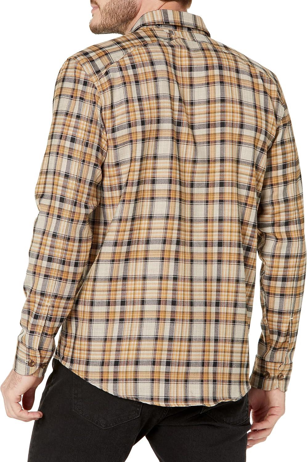 image:imagePendleton Mens Long Sleeve Harrison Merino ShirtTanOlive Plaid