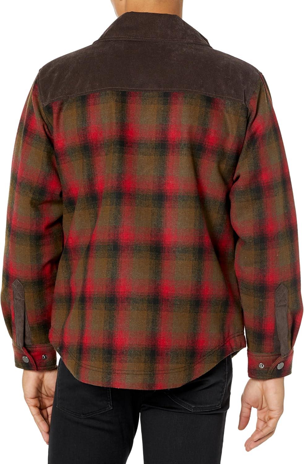 image:imagePendleton mens Timberline Shirt JacketRedOlive Plaid