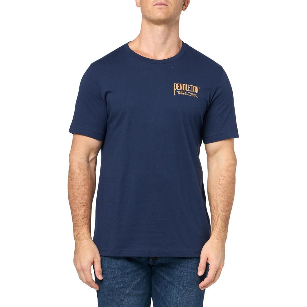 image:imagePendleton Mens Deschutes TShirtNavyGold