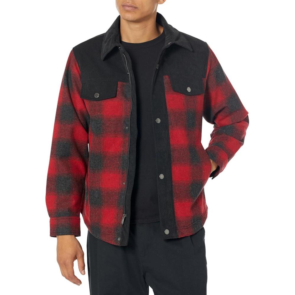 image:imagePendleton mens Timberline Shirt JacketRed Ombre