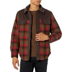 Pendleton mens Timberline- Shirt Jacket(Red/Olive Plaid)