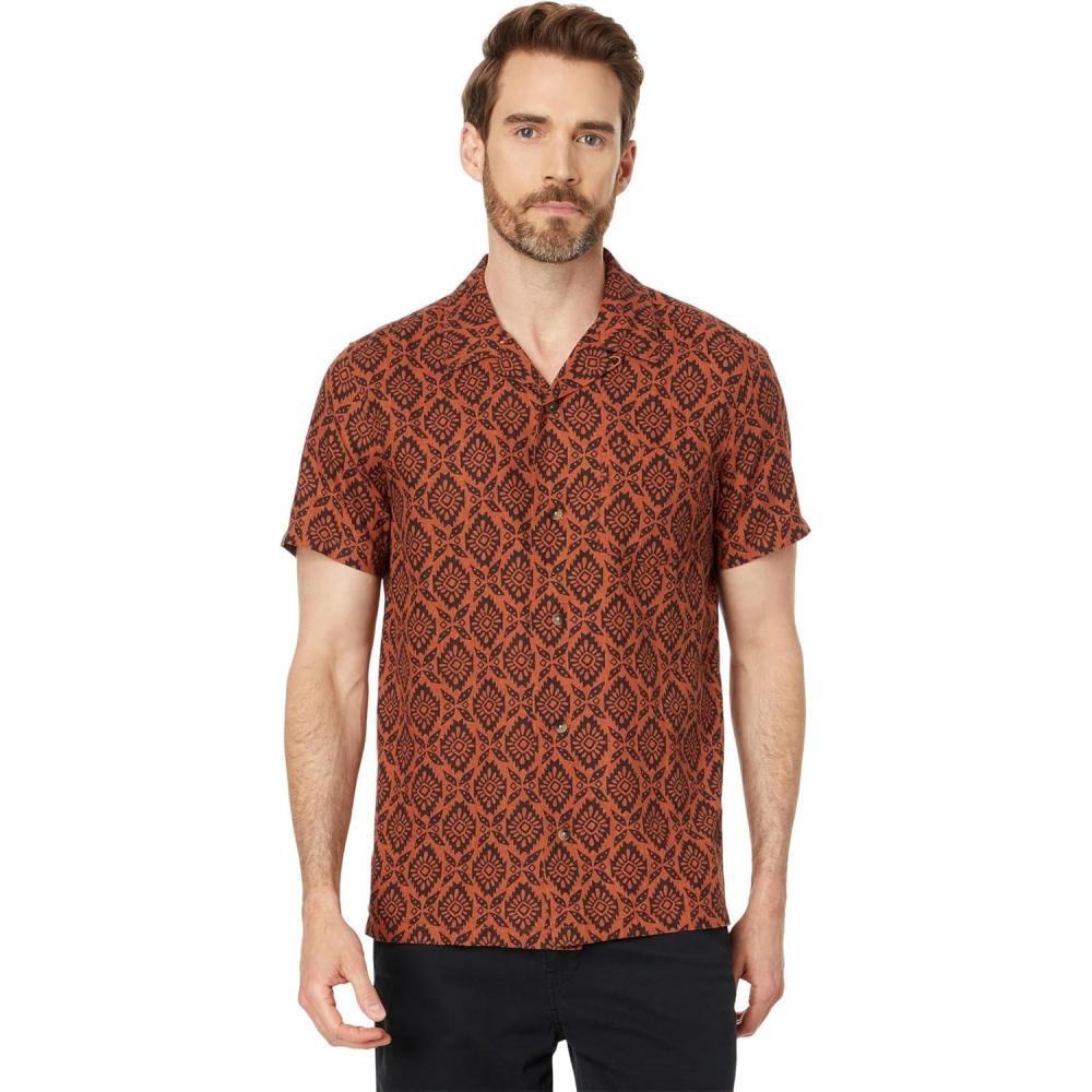 image:imagePendleton Mens Short Sleeve Linen Camp ShirtMedallion Spice Red