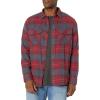 Grey/Fire Red Plaid