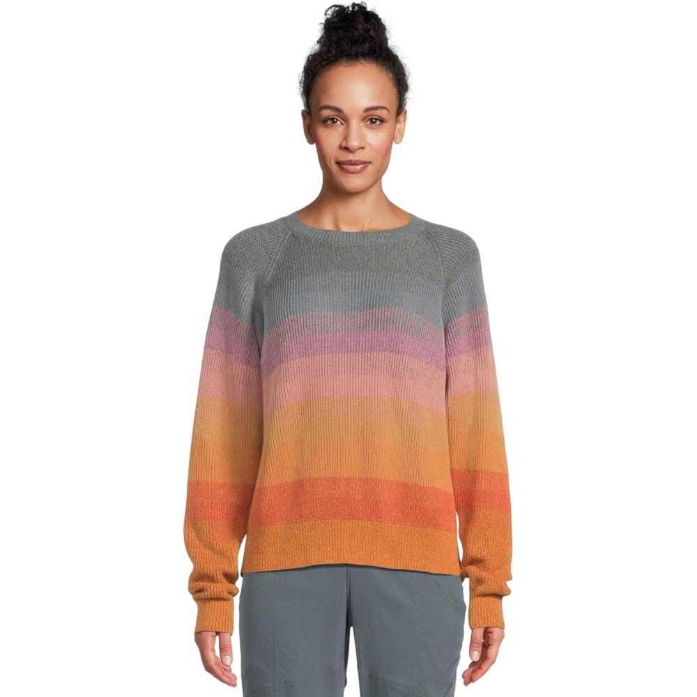 image:imagePendleton Womens Raglan Cotton SweaterOrange Sunset