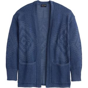 Pendleton Textured Sierra Springs Cardigan, 100% Cotton, Lightweight Cardigan Sweaters for Women(Navy)