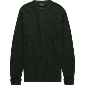 Pendleton Men’s Shetland Crew Neck Sweater, Juniper Green, LG